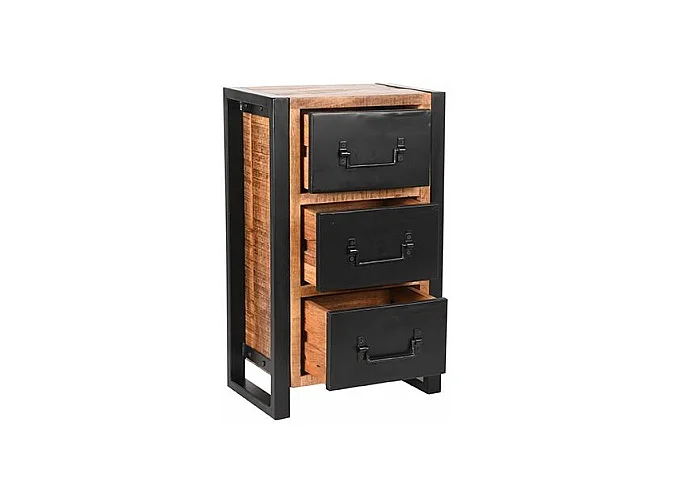 - Commode Bruxelles - Brut - Bois de manguier - 45x30x75 cm