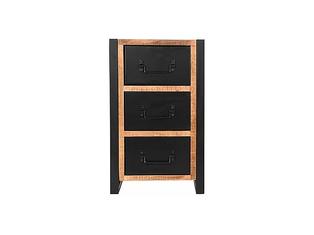 - Commode Bruxelles - Brut - Bois de manguier - 45x30x75 cm