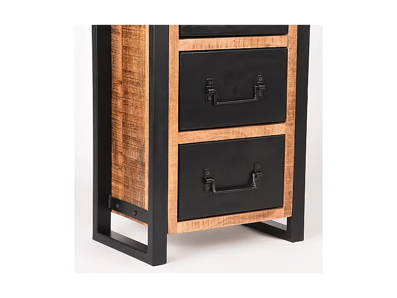 - Commode Bruxelles - Brut - Bois de manguier - 45x30x75 cm