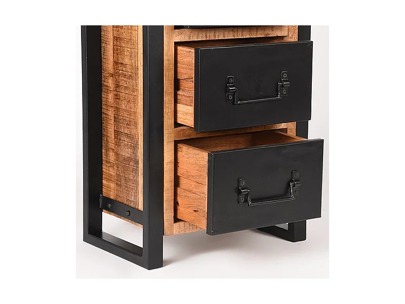 - Commode Bruxelles - Brut - Bois de manguier - 45x30x75 cm
