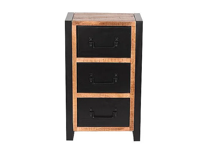 - Commode Bruxelles - Brut - Bois de manguier - 45x30x75 cm