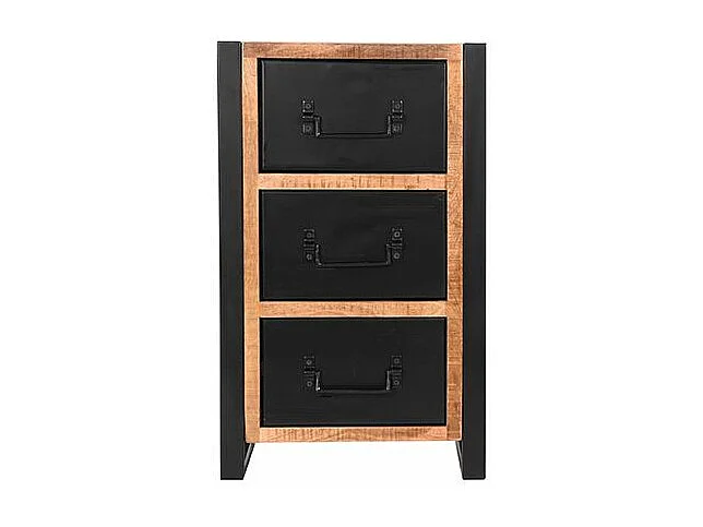 - Commode Bruxelles - Brut - Bois de manguier - 45x30x75 cm