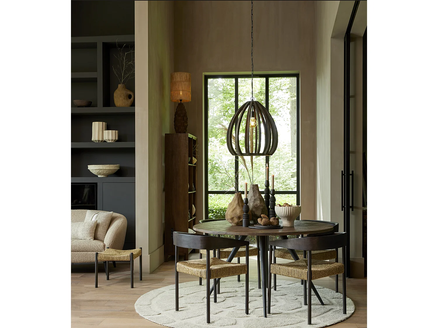 Meuble SONDRIO - 95x35x190cm - Marron