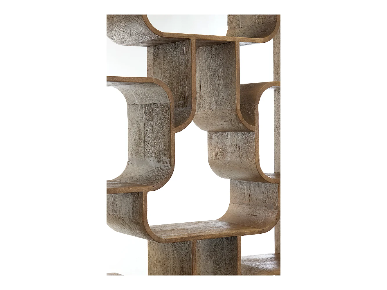 Armoire ouverte LABARE - 100x30x200cm - Marron