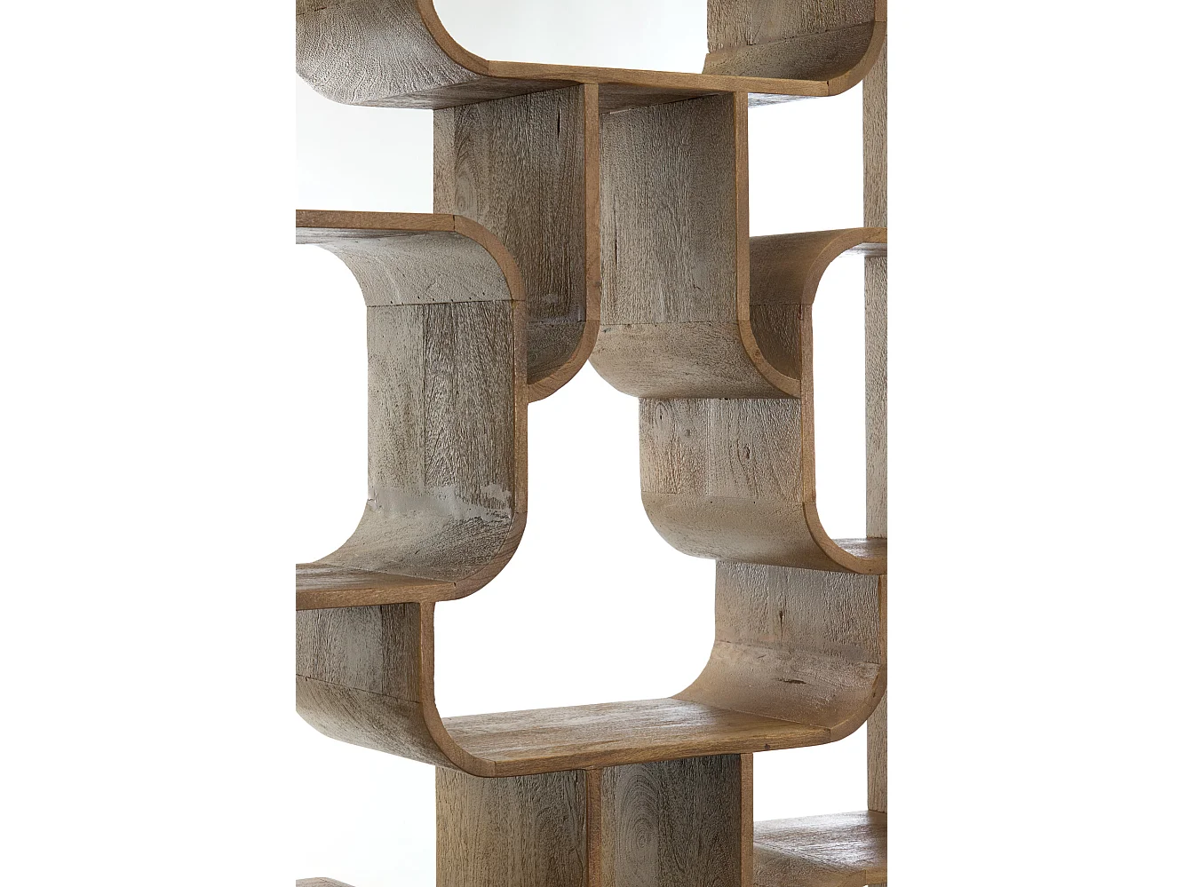 Kast open LABARE - 100x30x200cm - Bruin