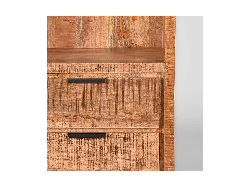 Bücherregal Glasgow - Rau - Mangoholz