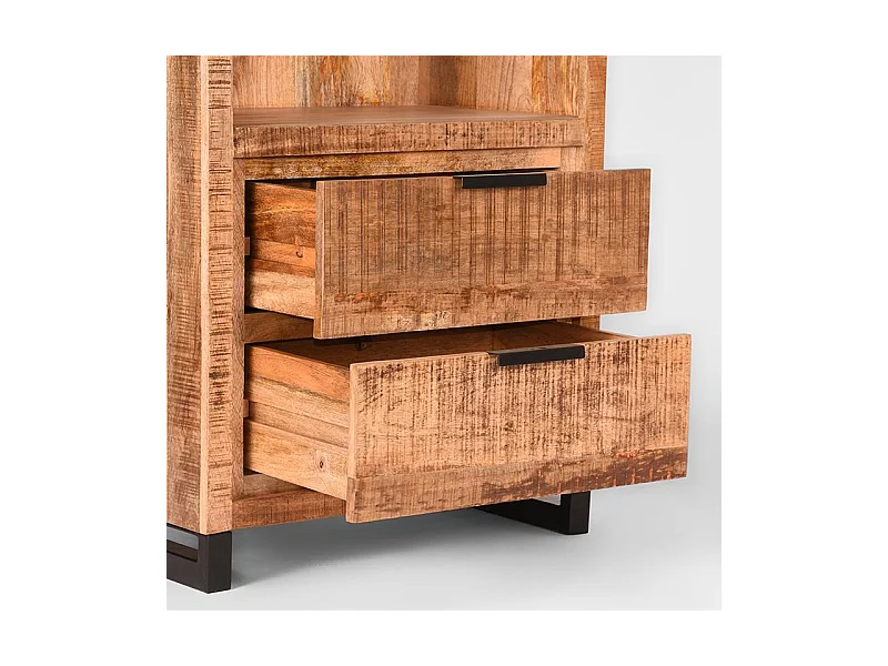 Bücherregal Glasgow - Rau - Mangoholz