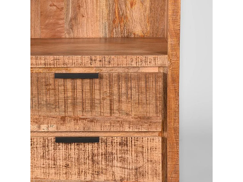 Bibliothèque Glasgow - Brut - Bois de manguier