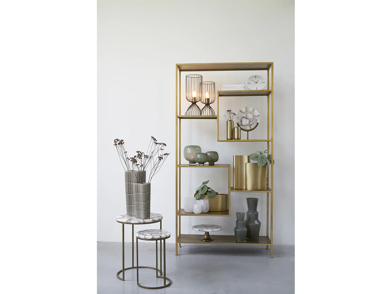 Armoire YVANA - 101x36x200cm - Doré