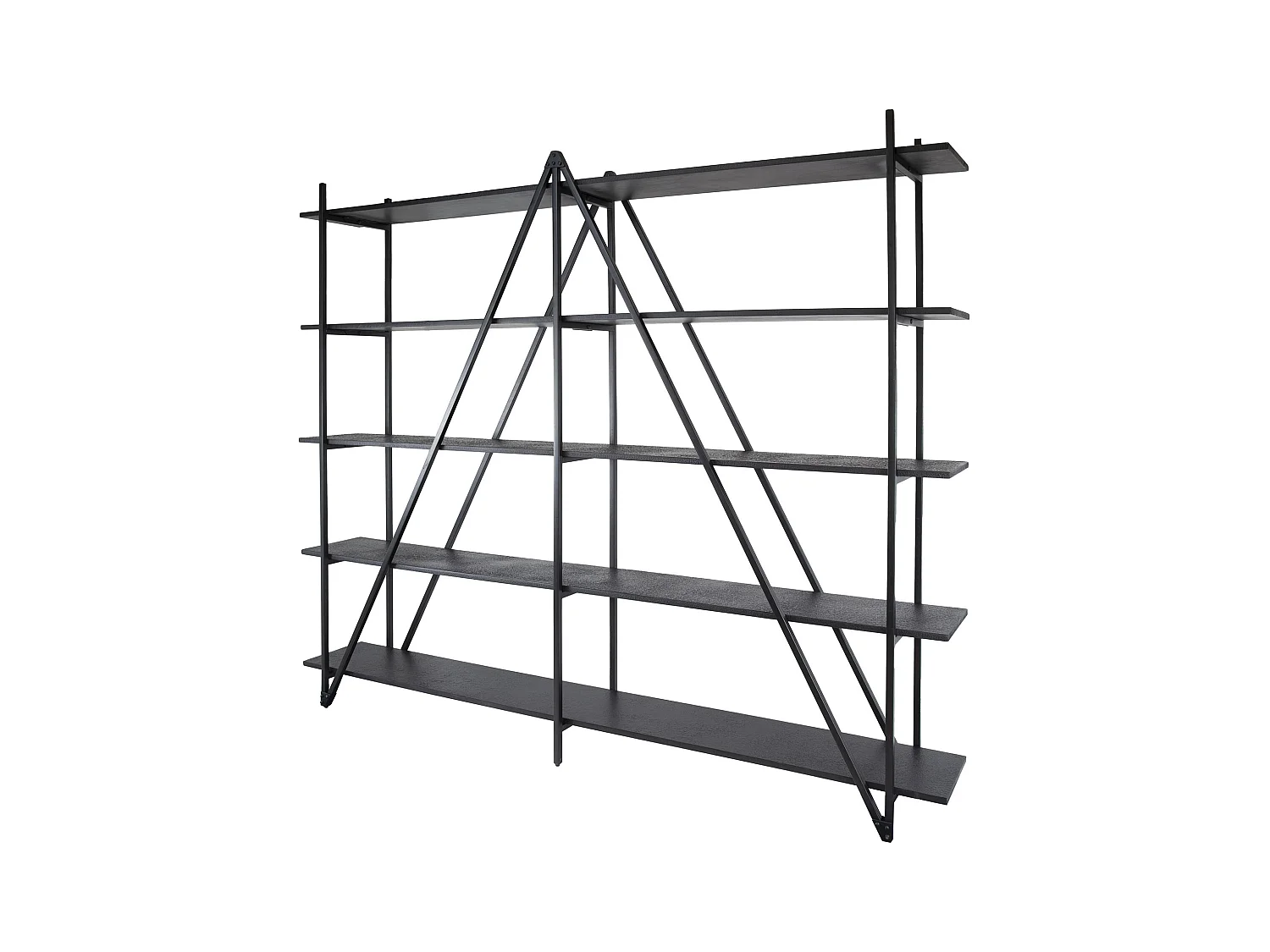 Étagère murale 220 cm XL 5 niveaux Piega - Gris