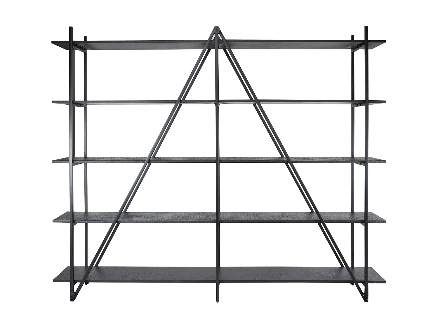 Étagère murale 220 cm XL 5 niveaux Piega - Gris