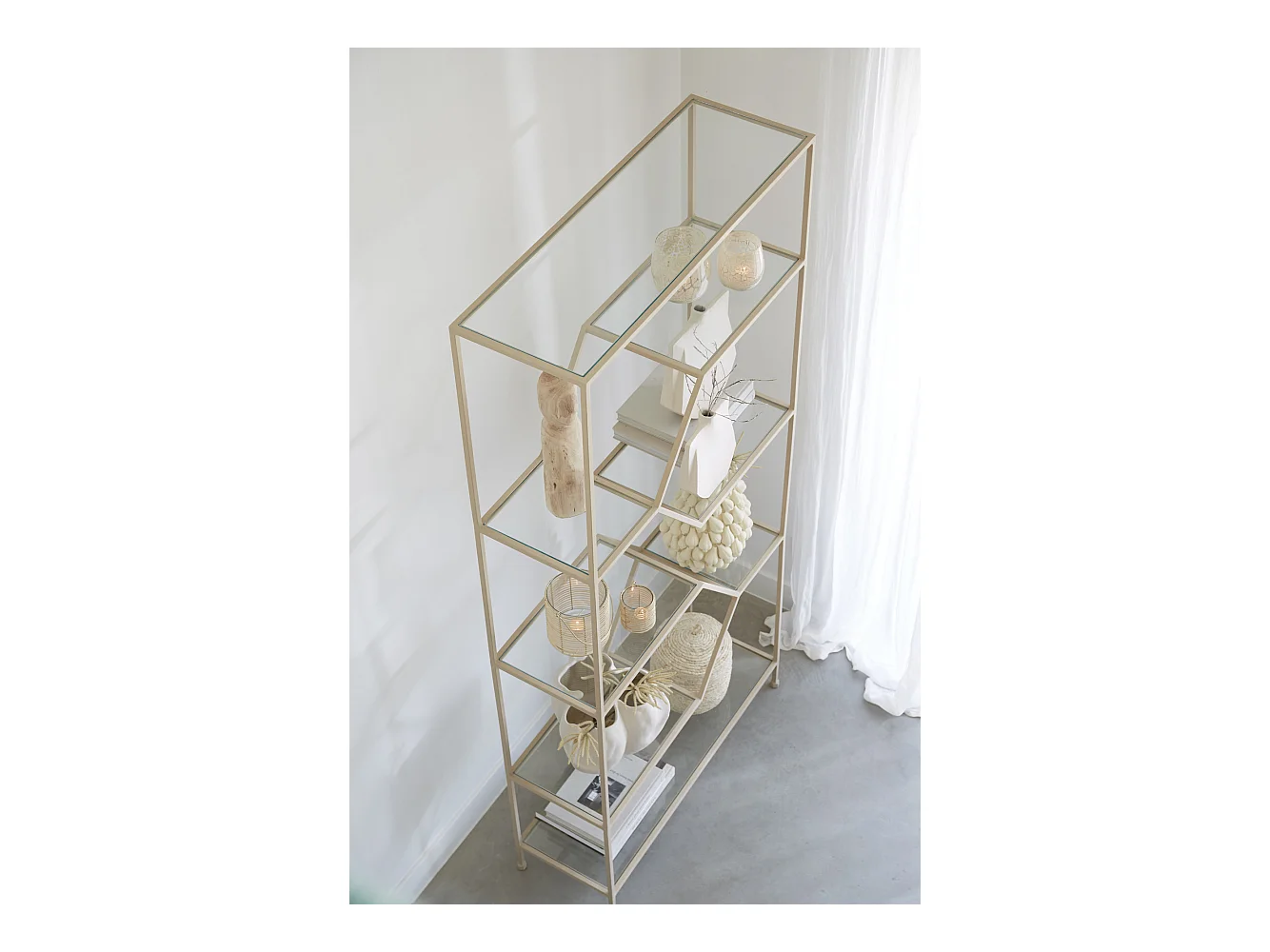 Schrank AINO - 100x34x214cm - Weiß