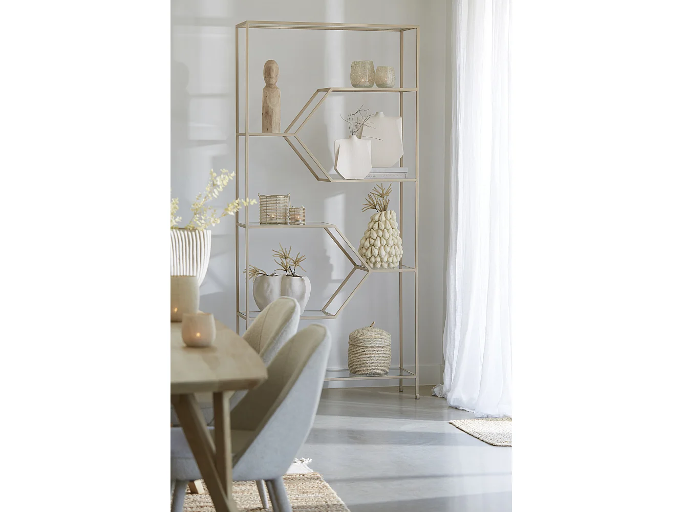 Schrank AINO - 100x34x214cm - Weiß