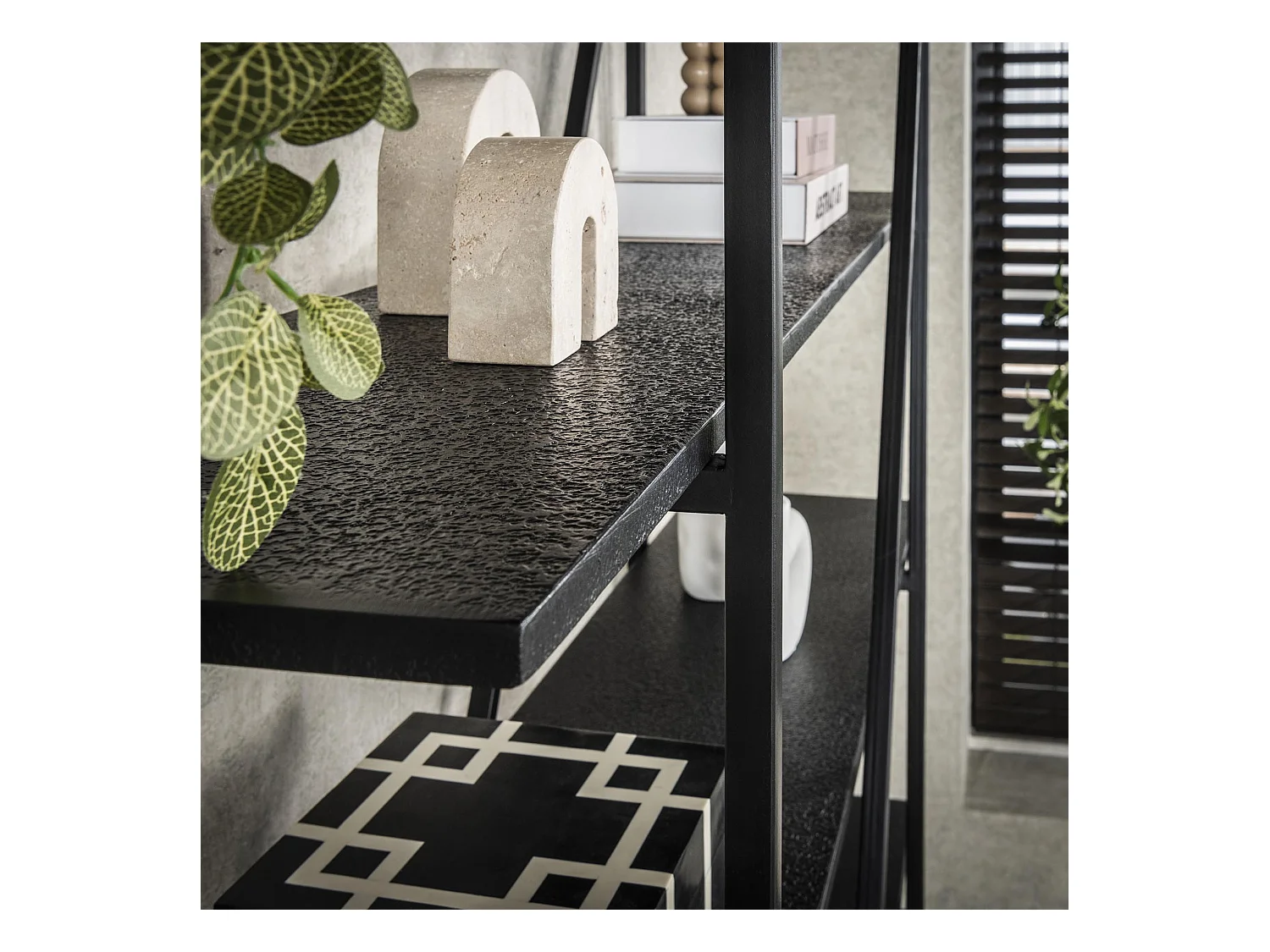 Étagère murale 140 cm 5 niveaux Piega - Gris