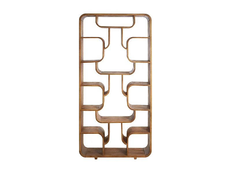 Schrank offen LABARE - 100x30x200cm - Braun