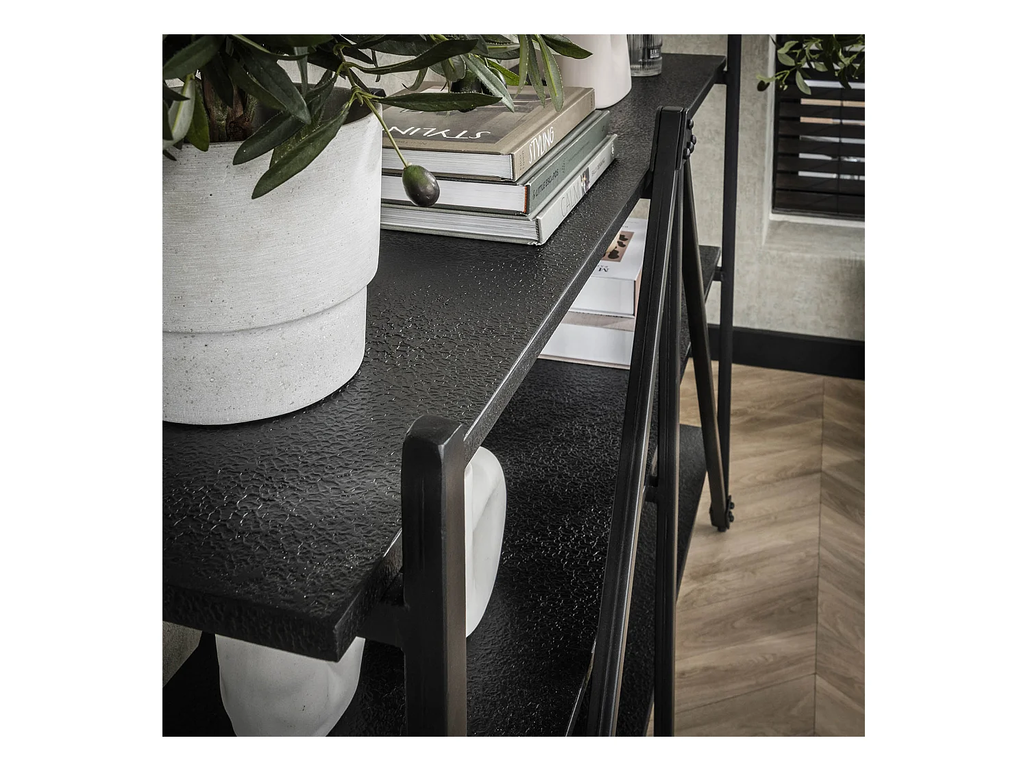 Étagère murale 130 cm 3 niveaux Piega - Gris