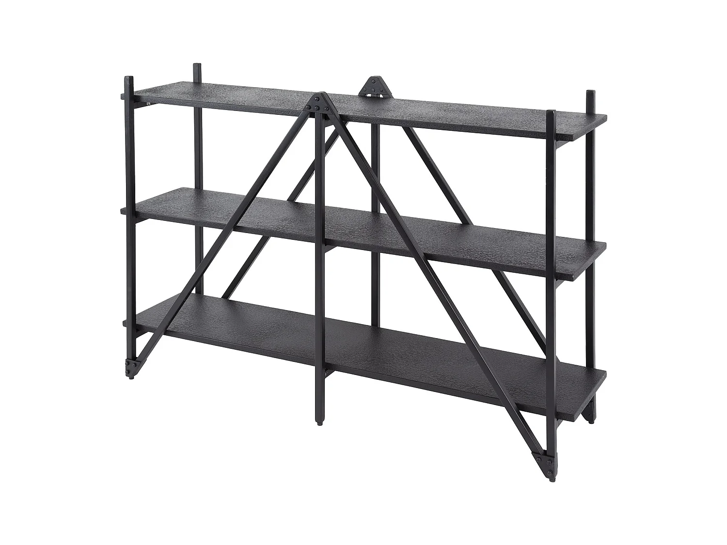 Étagère murale 130 cm 3 niveaux Piega - Gris
