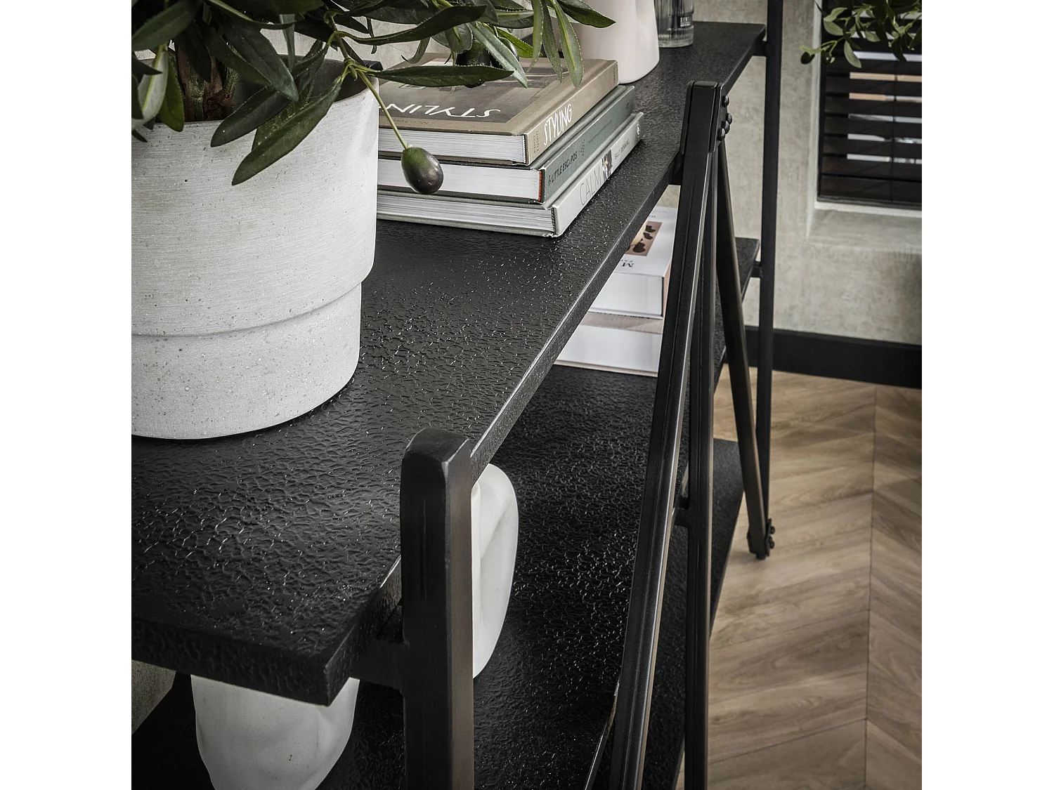 Étagère murale 130 cm 3 niveaux Piega - Gris