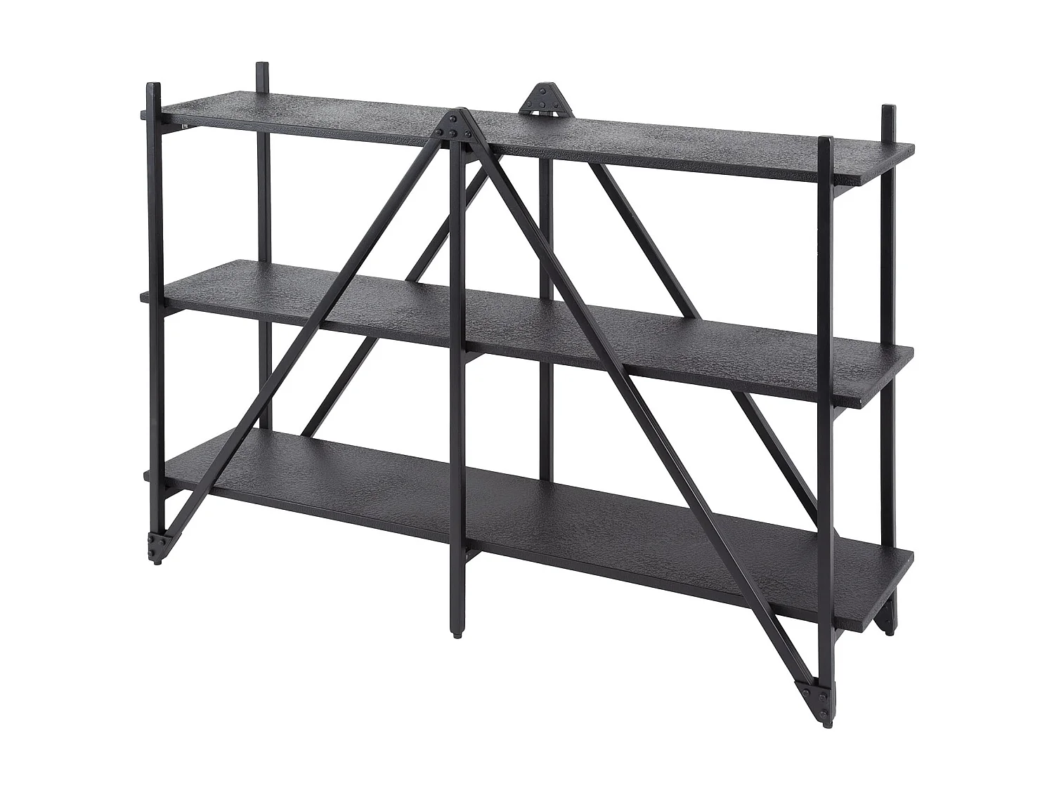 Étagère murale 130 cm 3 niveaux Piega - Gris