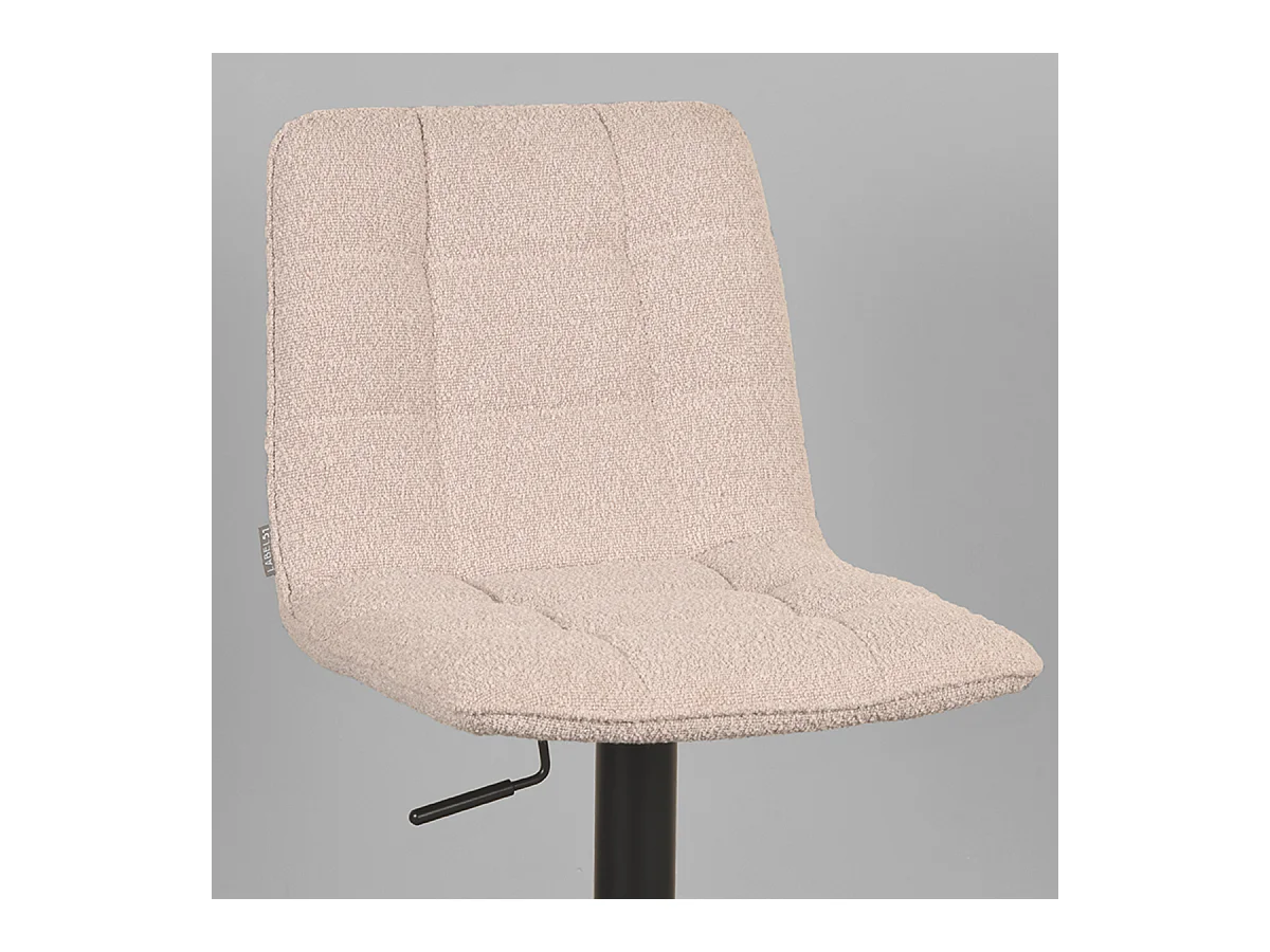 Tabouret de bar Juul - Naturel - Boucle - lot de 2