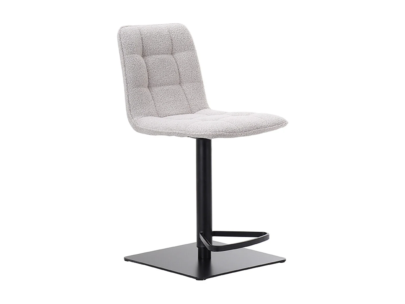 Tabouret de bar Juul - Naturel - Boucle - lot de 2