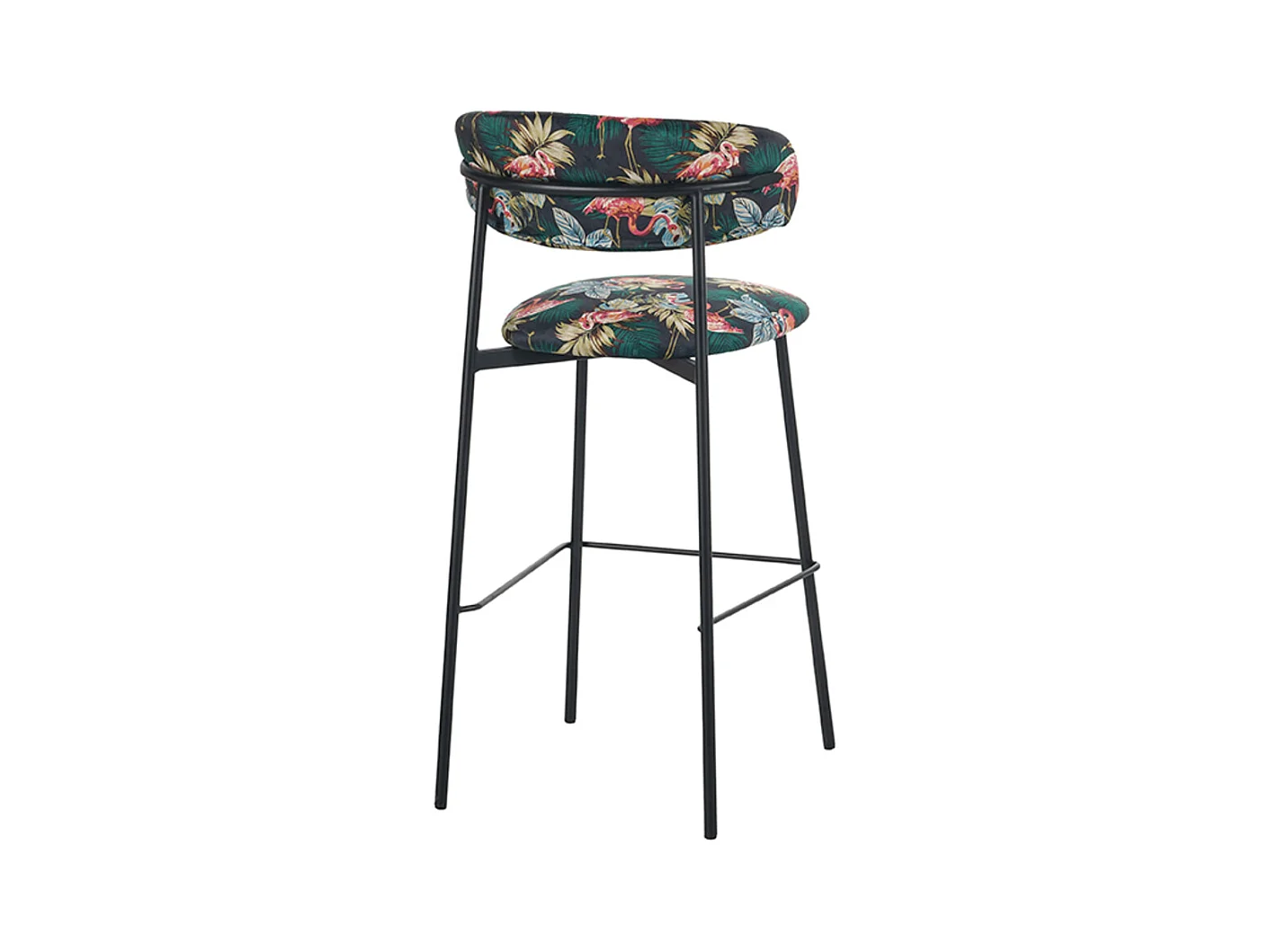 Tabouret de bar Ferry - Multicolore - Velours - lot de 2