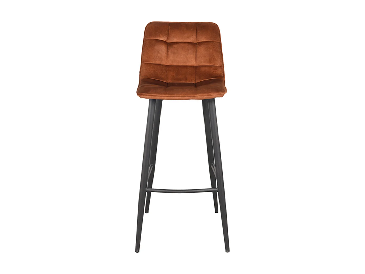 Tabouret de bar Jelt - 45x48x107cm - Ocre - lot de 2