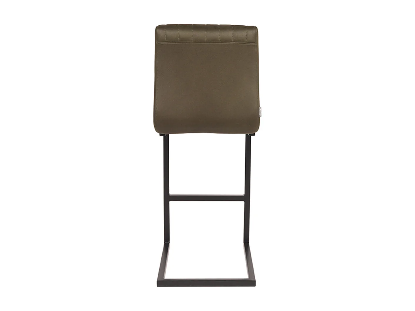 Tabouret de bar Milo - Vert armée - Microfibre - lot de 2