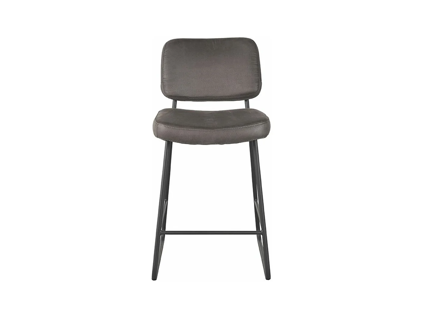 Tabouret de bar Noah - Anthracite - 48x61x94 cm - lot de 2