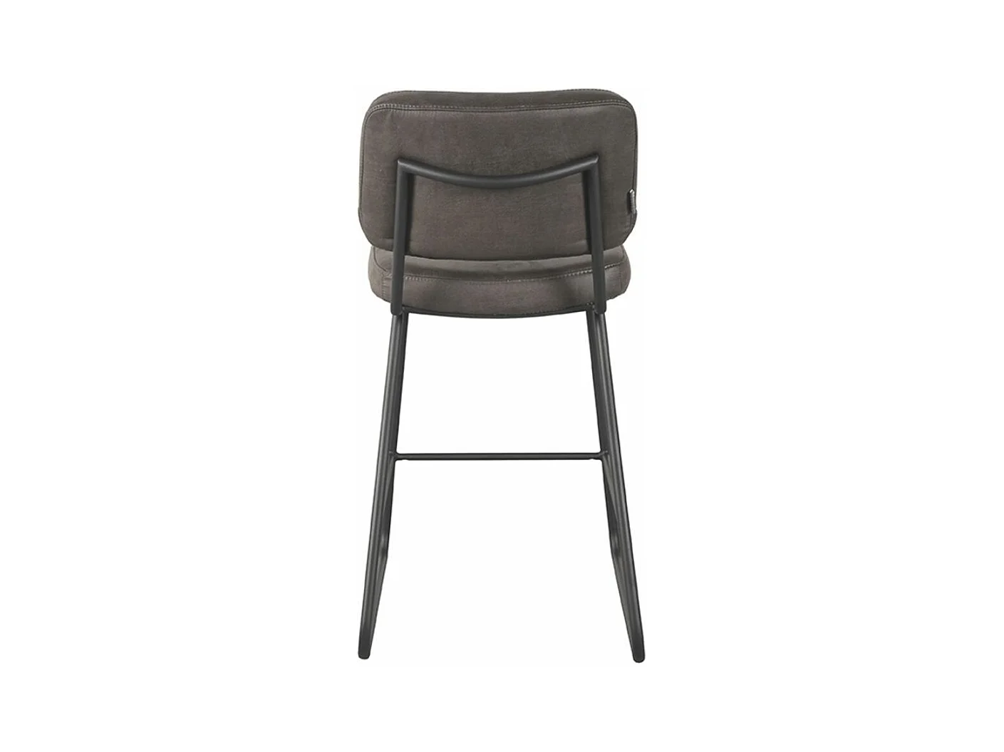 Tabouret de bar Noah - Anthracite - 48x61x94 cm - lot de 2