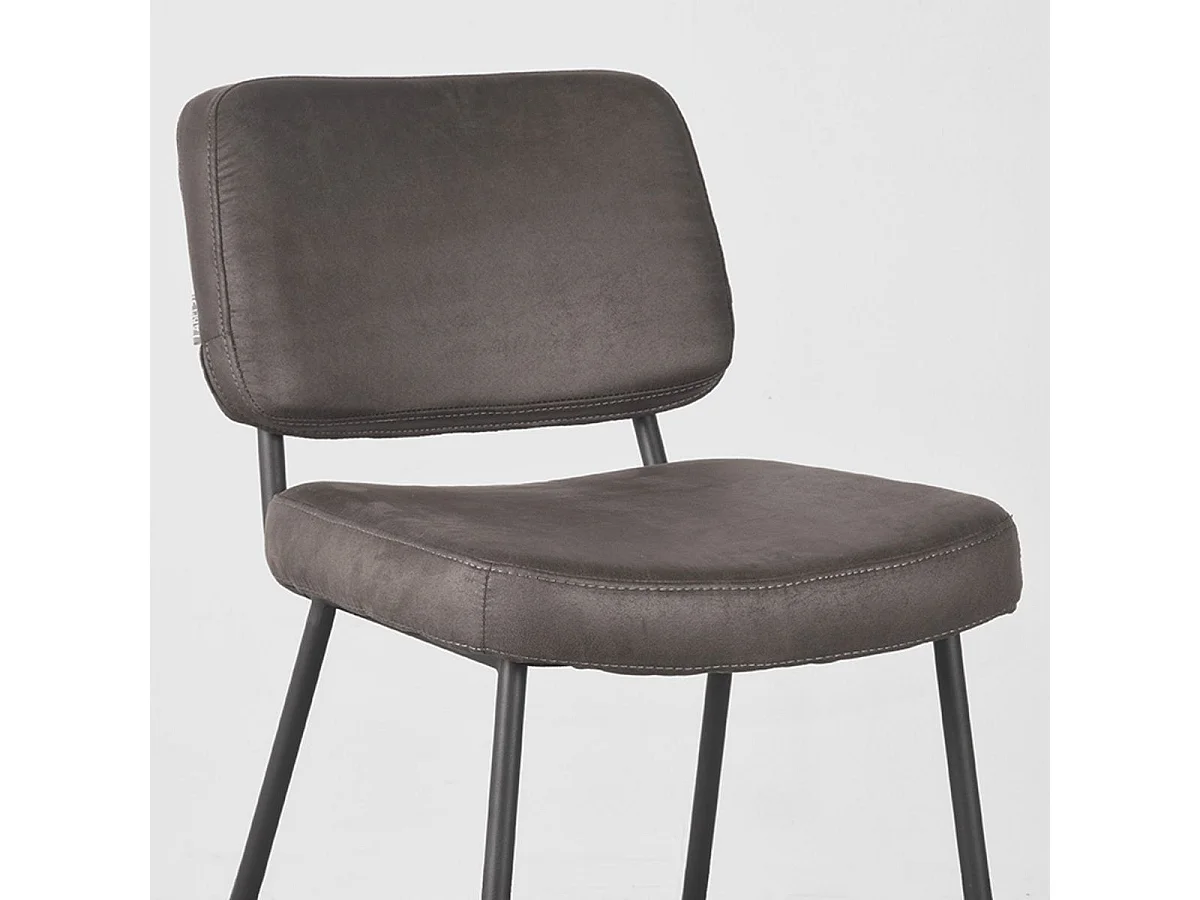 Barkruk Noah - Antraciet - 48x61x94 cm - set van 2