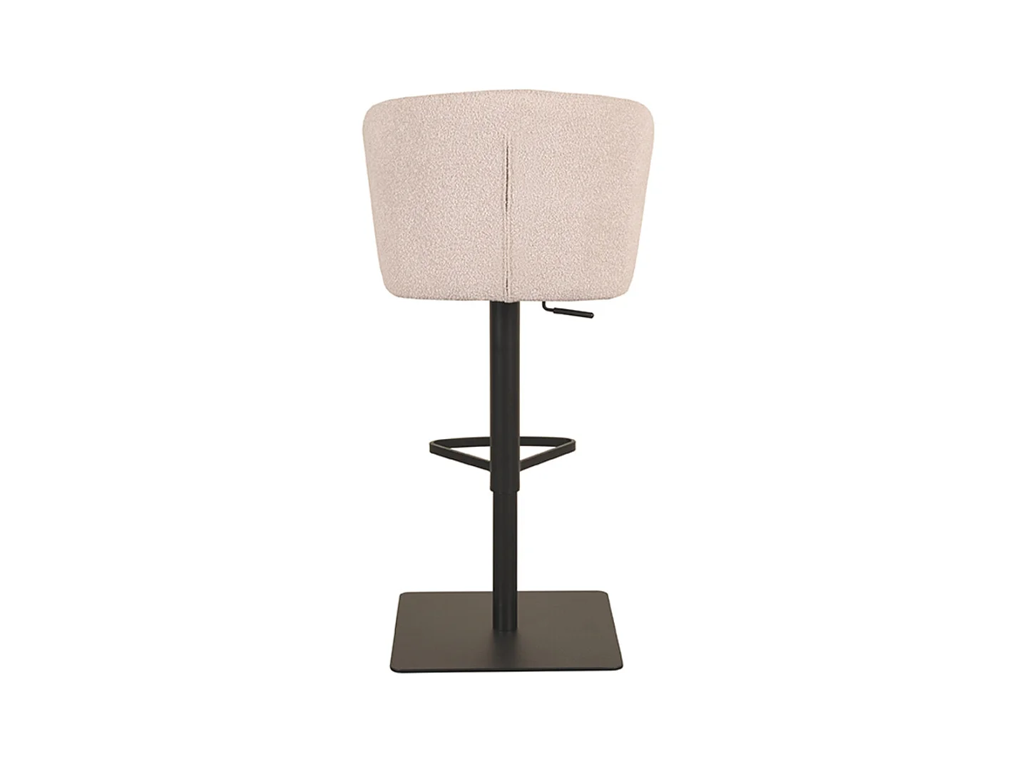 Tabouret de bar Wave - Naturel - Boucle - lot de 2