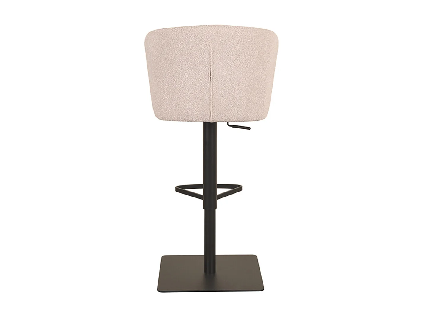 Tabouret de bar Wave - Naturel - Boucle - lot de 2