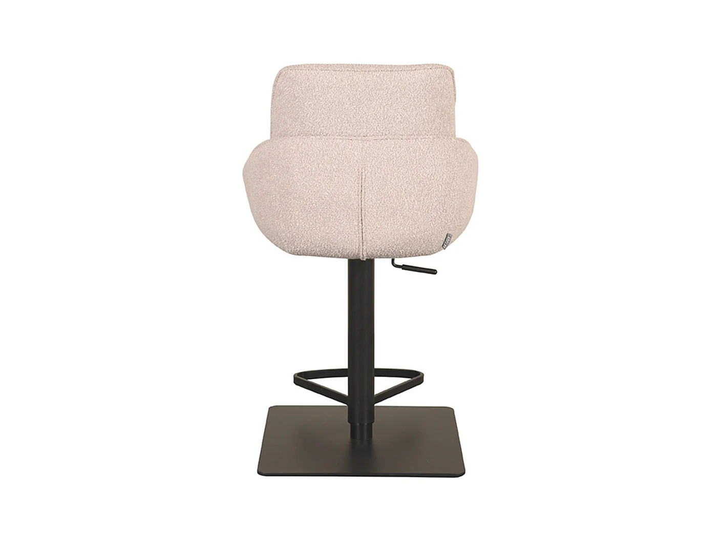 Tabouret de bar Beauty - Naturel - Boucle - lot de 2