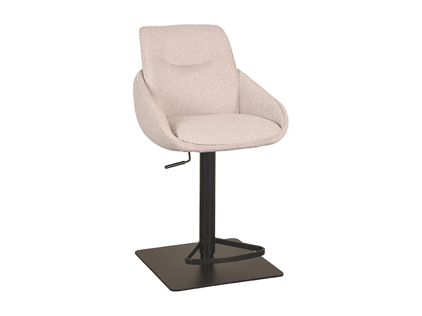 Barkruk Beauty - Naturel - Boucle - set van 2