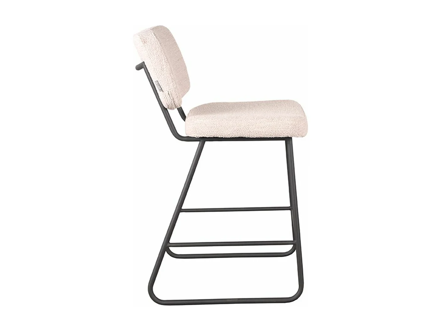 Barkruk Noah - Naturel - Teddy - 48x61x94 cm - set van 2