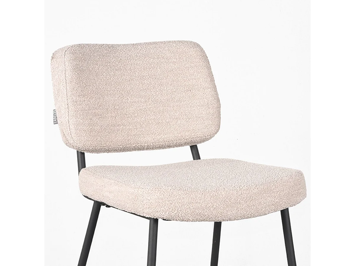 Barkruk Noah - Naturel - Teddy - 48x61x94 cm - set van 2