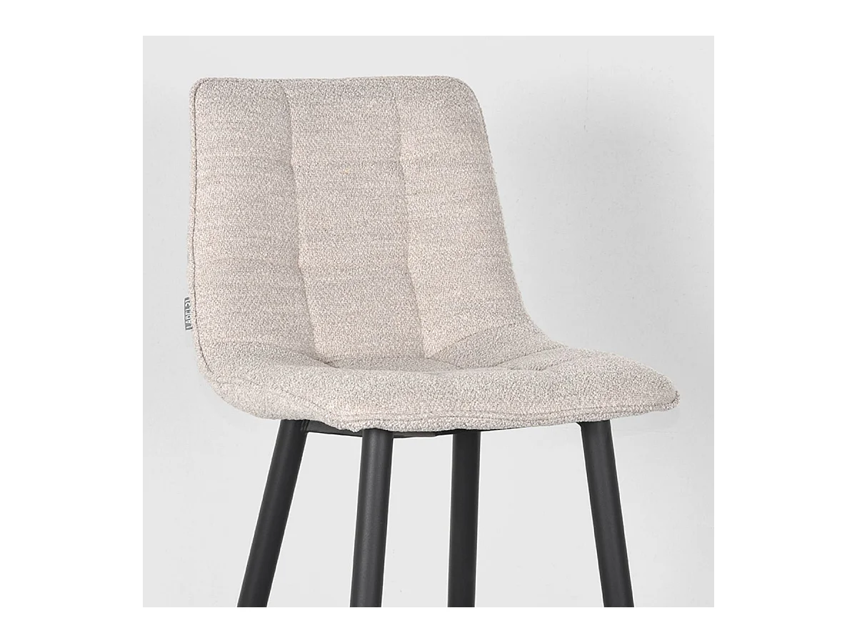 Barkruk Jelt - Naturel Boucle - 42x46x105 cm - set van 2