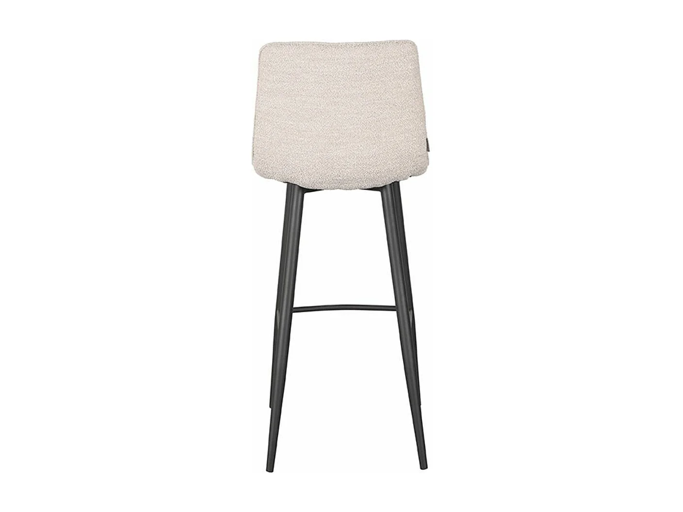 Tabouret de bar Jelt - Boucle Naturelle - 42x46x105 cm - lot de 2