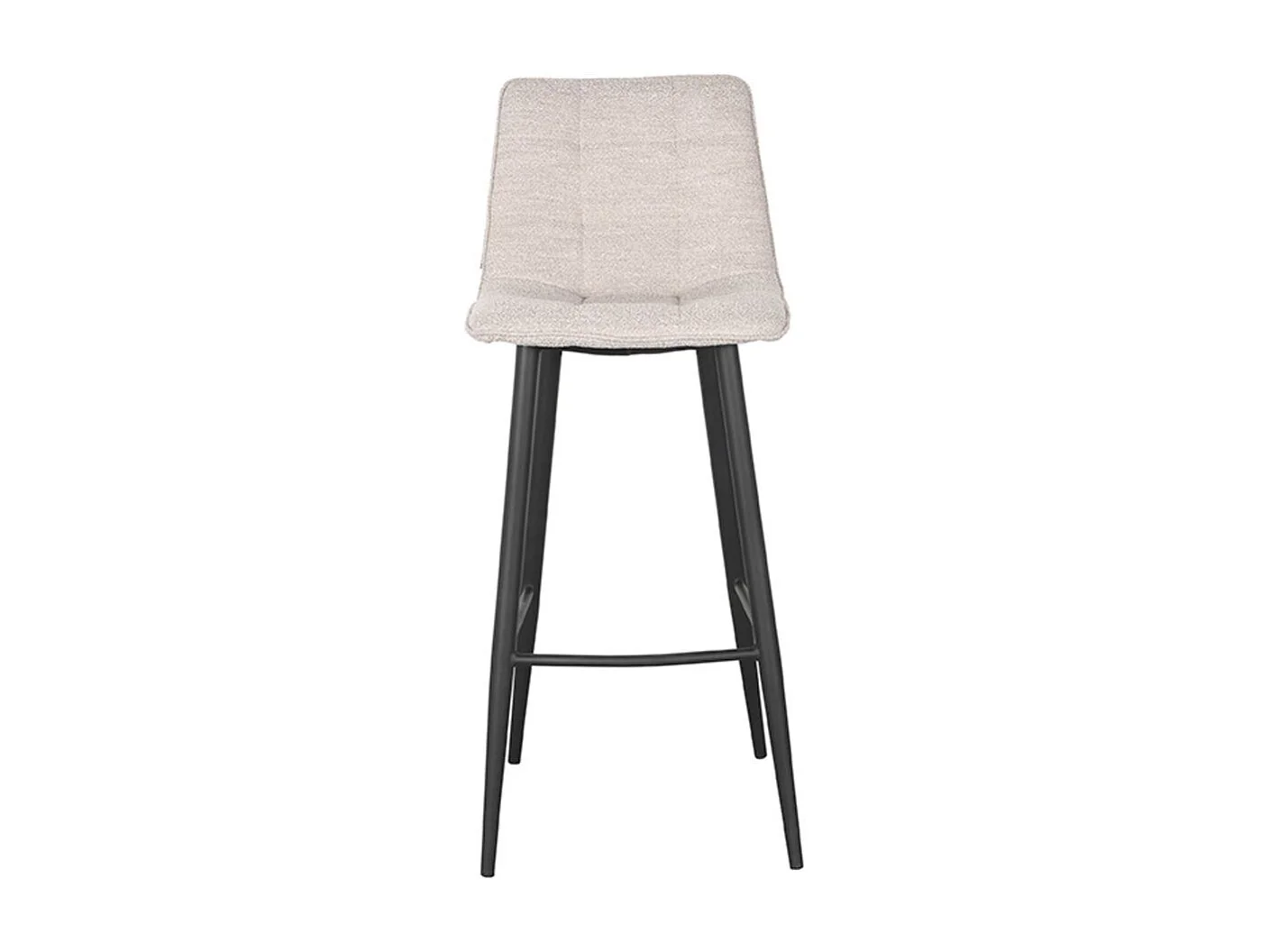 Tabouret de bar Jelt - Boucle Naturelle - 42x46x105 cm - lot de 2