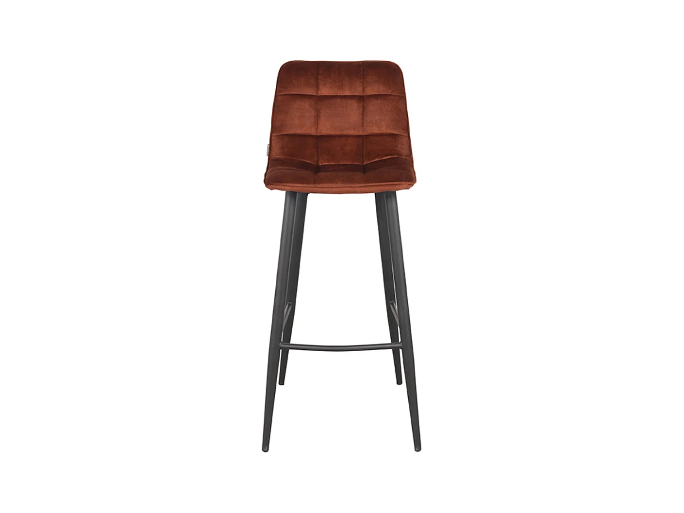 Tabouret de bar Jelt - 45x48x107cm - Rouille - lot de 2