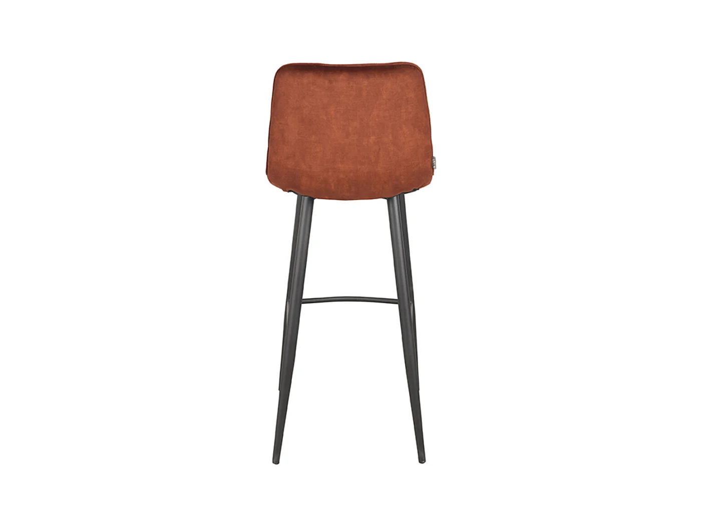Tabouret de bar Jelt - 45x48x107cm - Rouille - lot de 2
