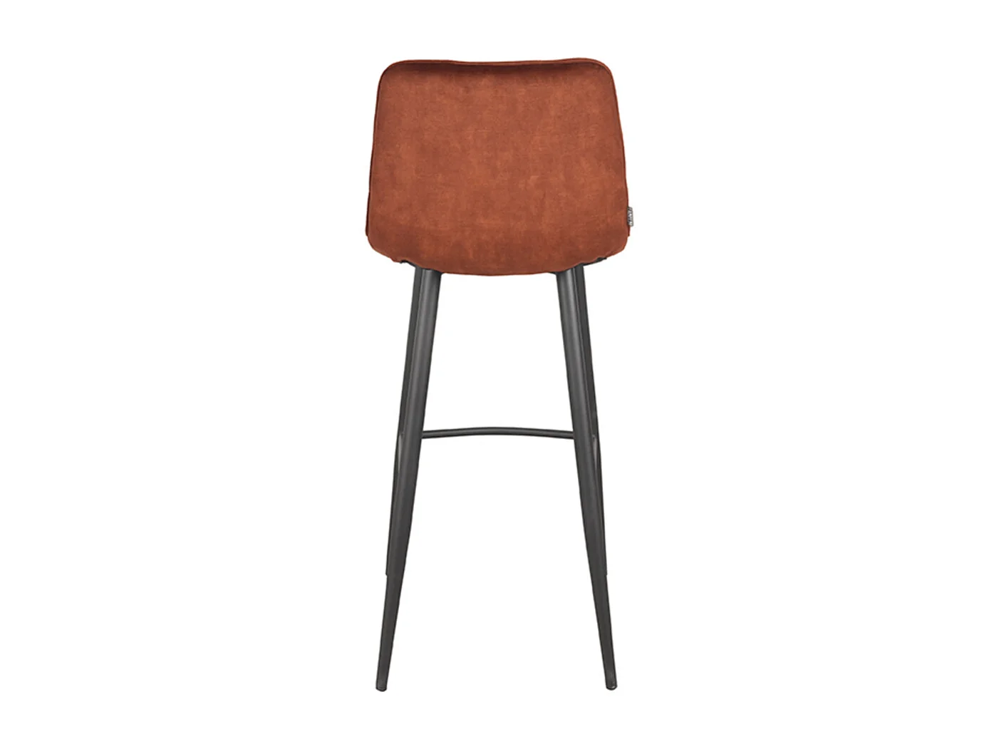 Tabouret de bar Jelt - 45x48x107cm - Rouille - lot de 2