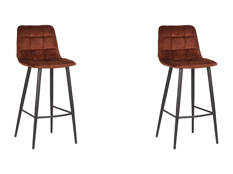 Barkruk Jelt - 45x48x107cm - Roest - set van 2