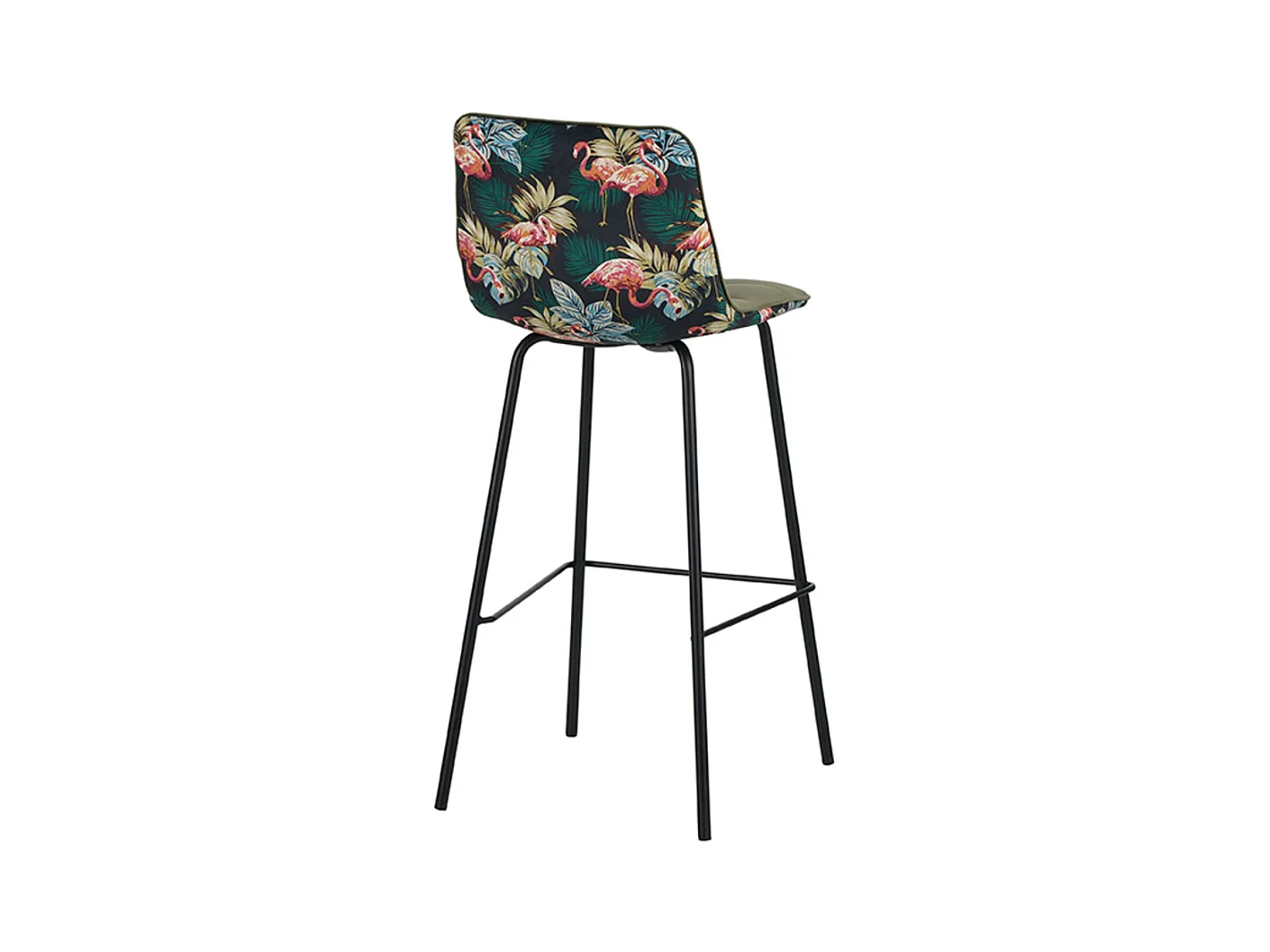 Tabouret de bar Bistro - Hunter - Velours - lot de 2
