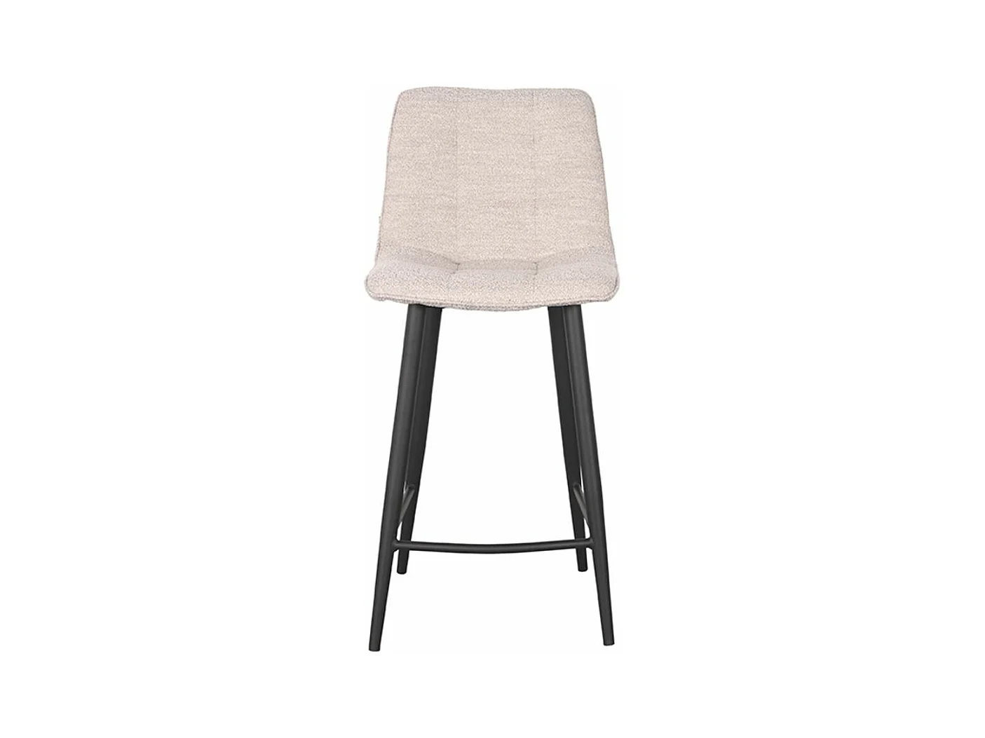 Barhocker Jelt - Natur Boucle - 42x46x92 cm - 2er-Set