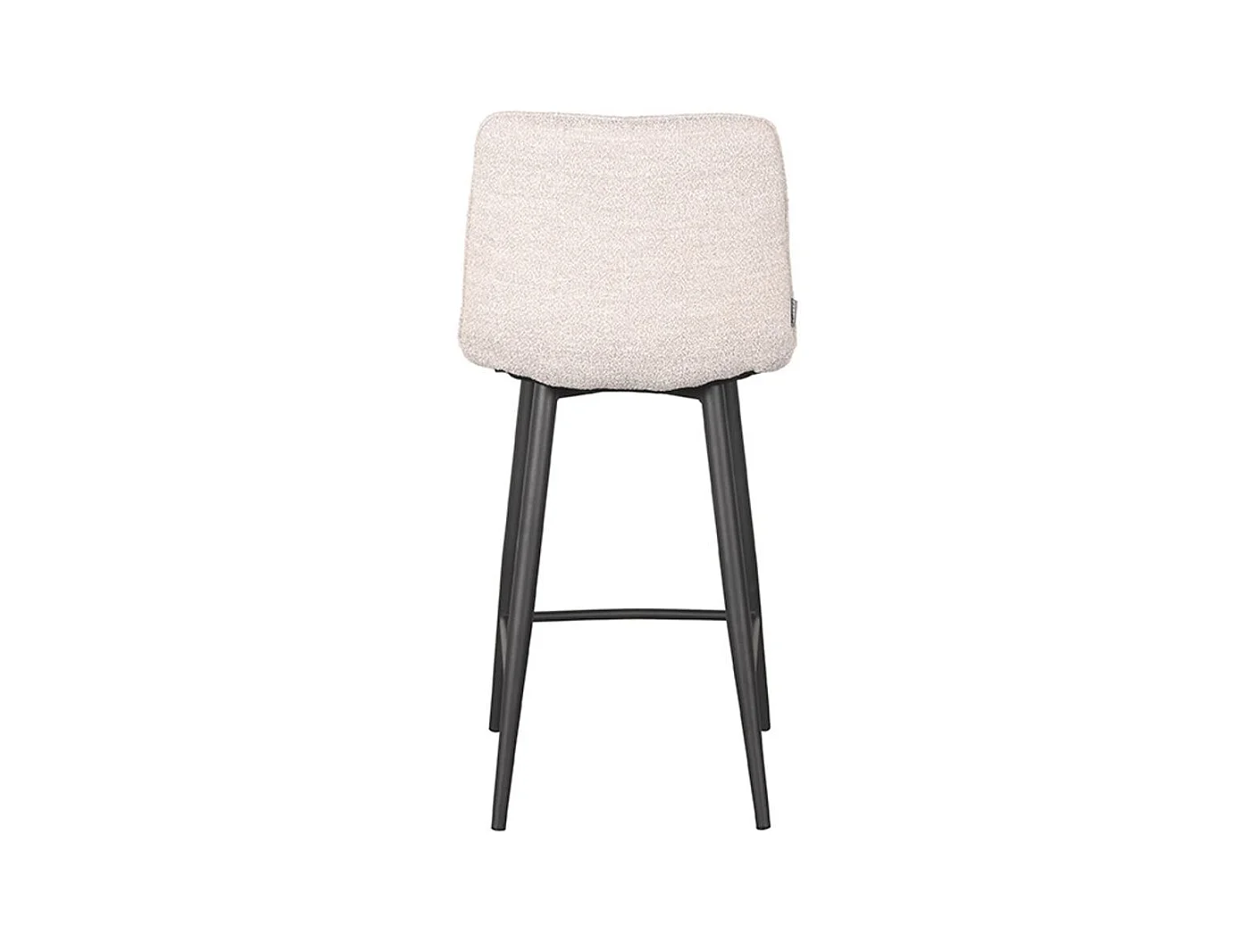 Tabouret de bar Jelt - Boucle Naturelle - 42x46x92 cm - lot de 2