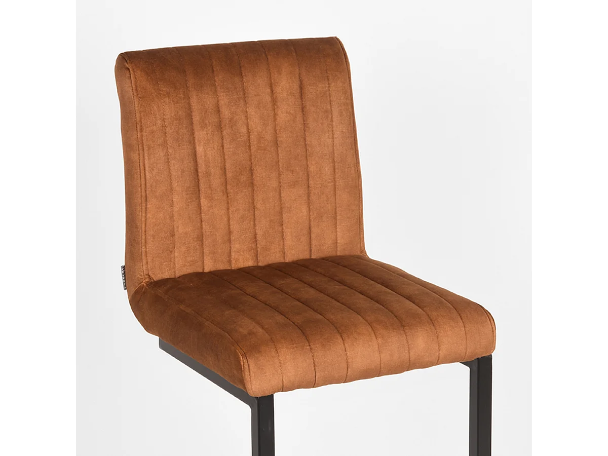 Barkruk Milo - Oker - Velours - set van 2