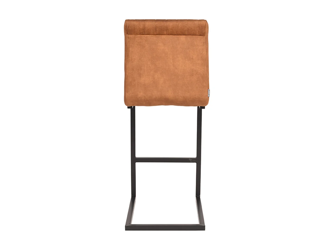 Tabouret de bar Milo - Ocre - Velours - lot de 2