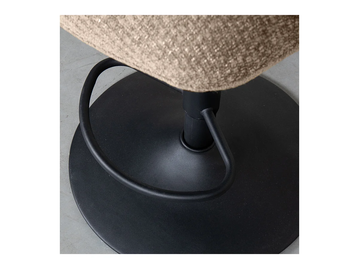 Tabouret de bar Vino - Clay - Elite - Vérin à gaz - lot de 2